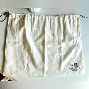 Coach White Dust Bag